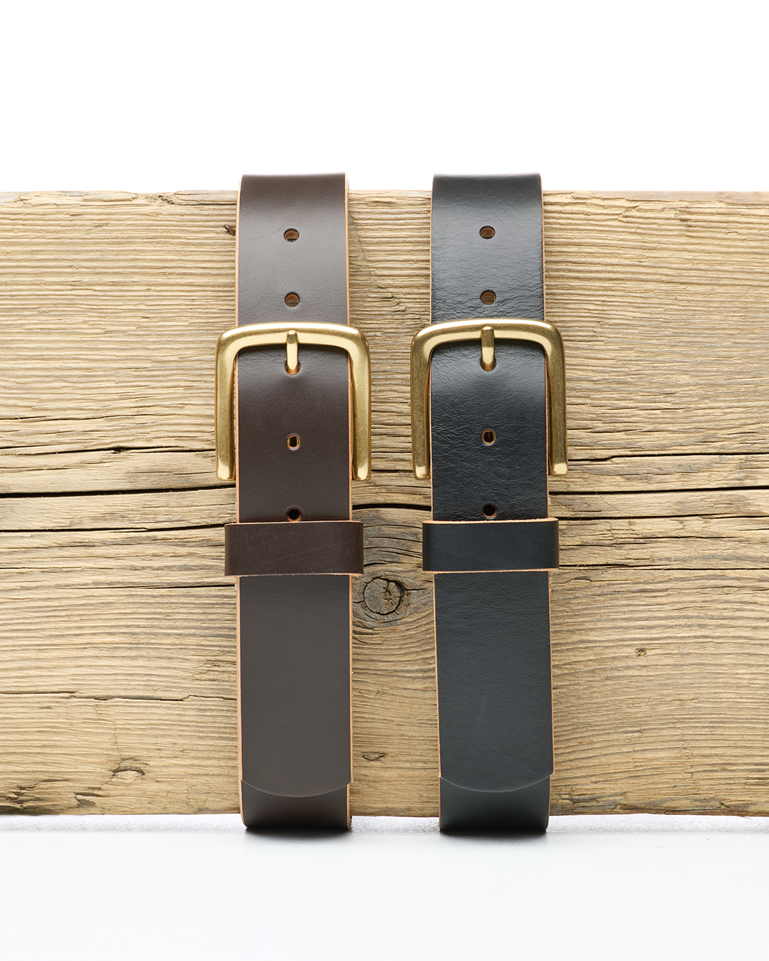 1963 Utility Belt Brown – Heavy Cowhide Leather Belt - L